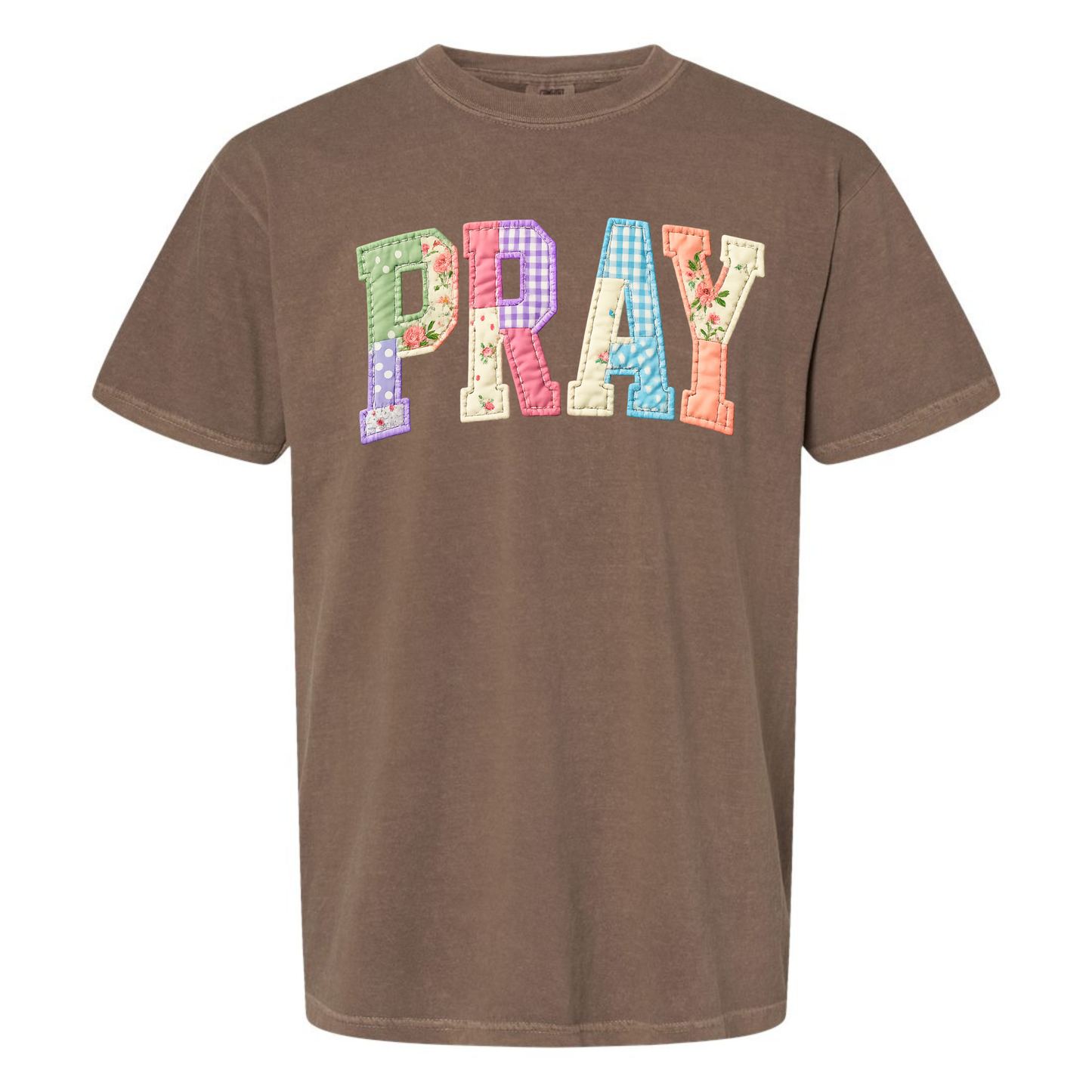 Pray Faux Quilted Tee