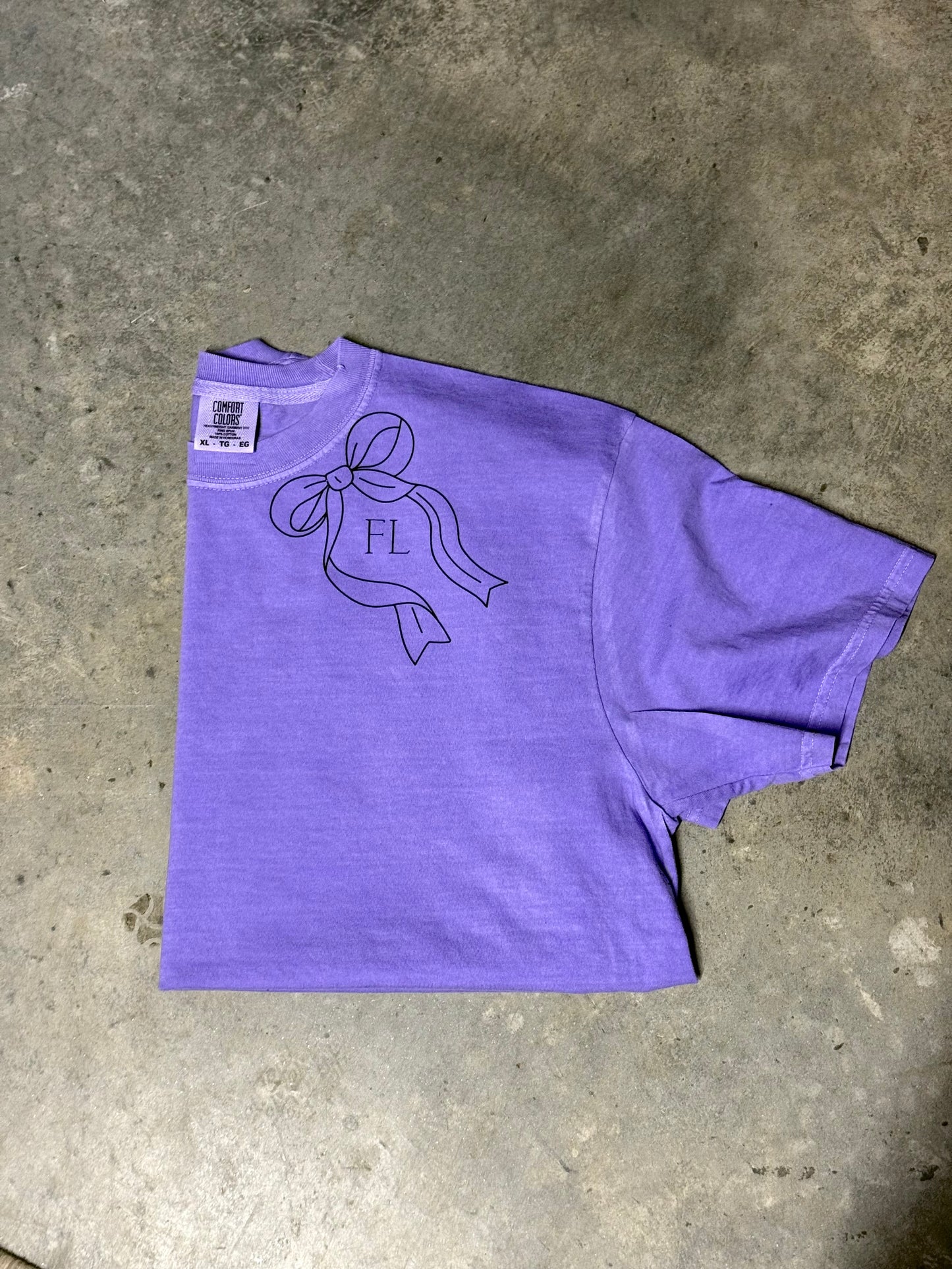 Initialed bow Tee