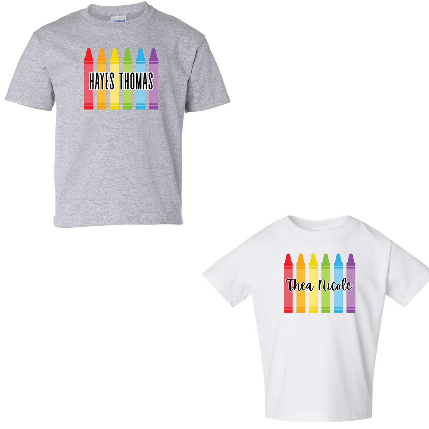 Crayon Name Tee