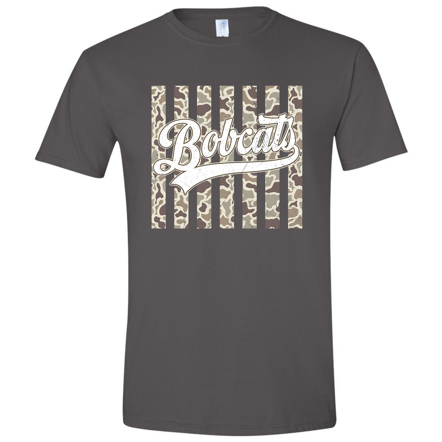 Bobcats Camo Stripes Tee