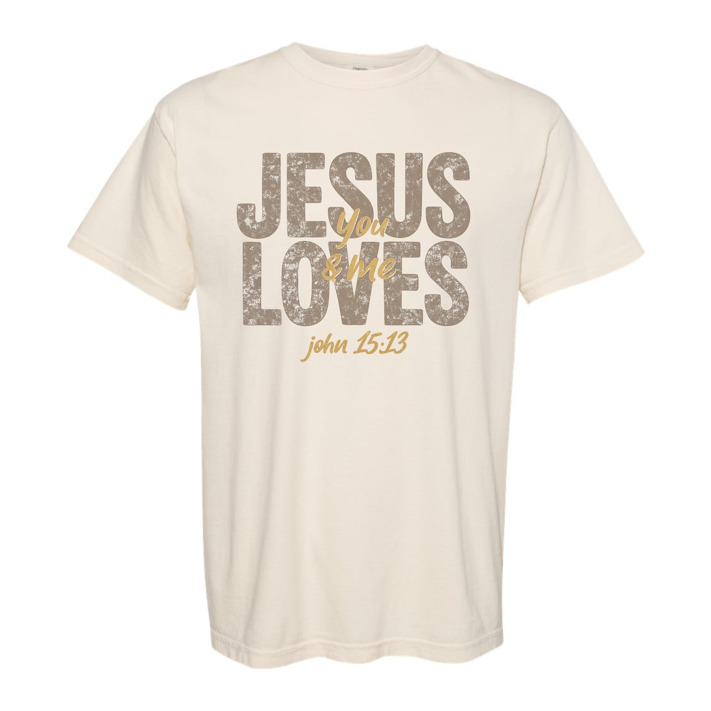 Vintage Jesus loves you tee