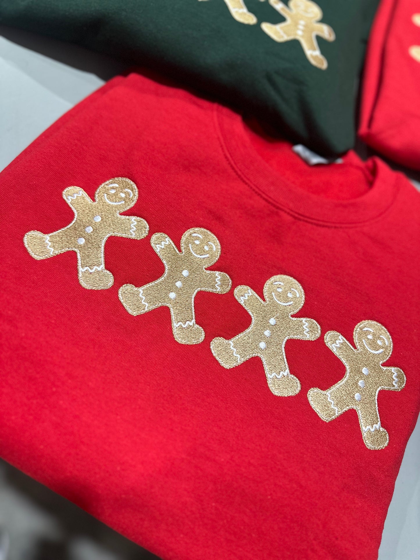 Embroidered Gingerbread Sweatshirt