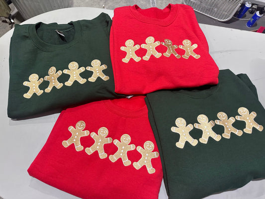 Embroidered Gingerbread Sweatshirt