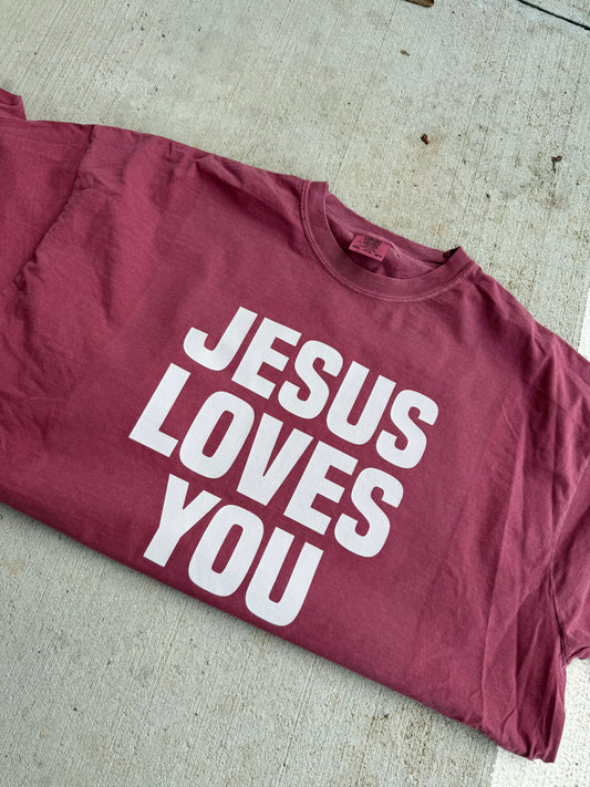 Jesus loves you (comfort colors)