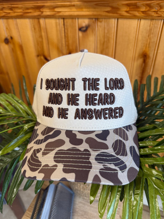 I sought the lord hat