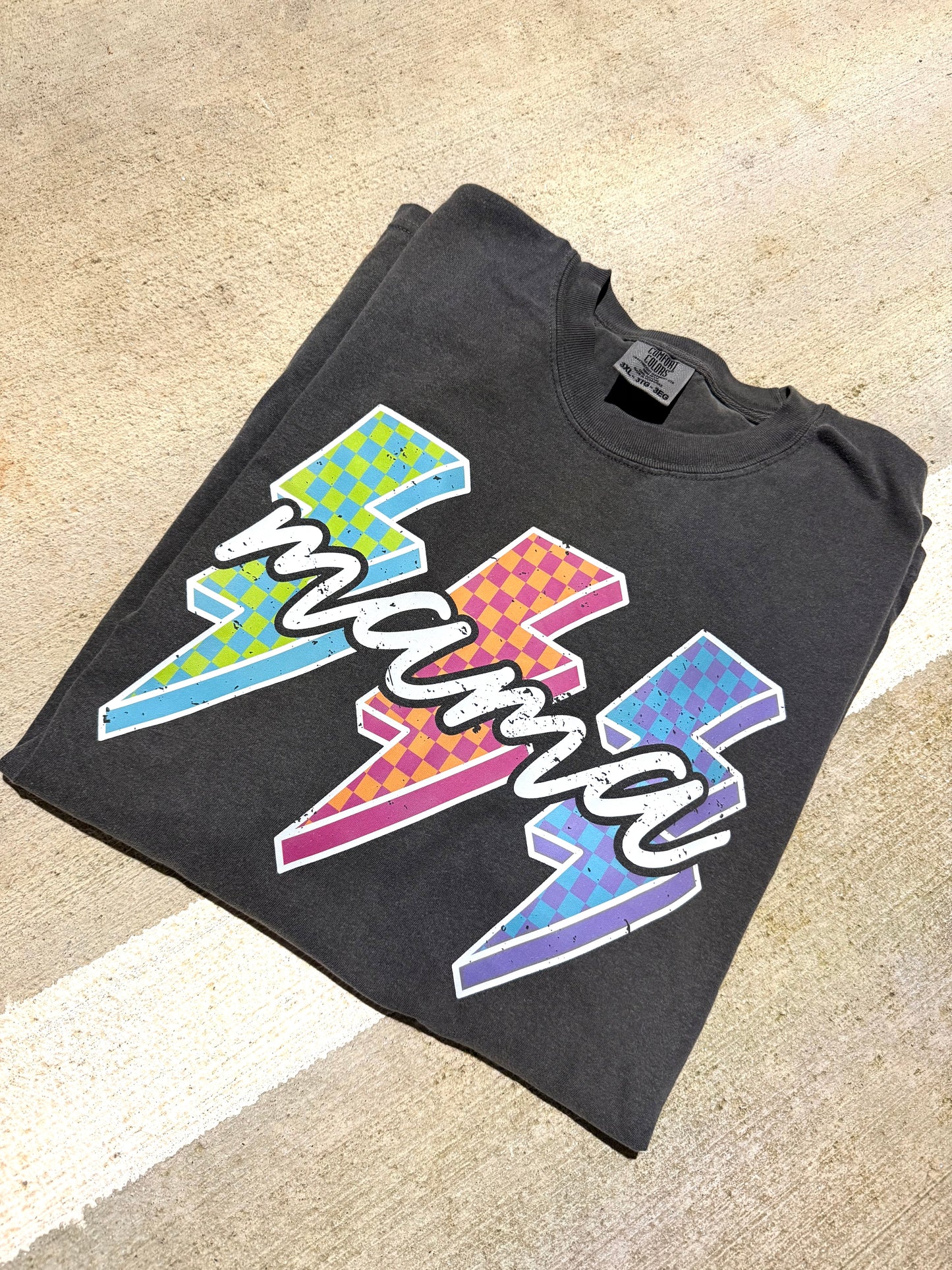 Mama Lighting Bolt Tee