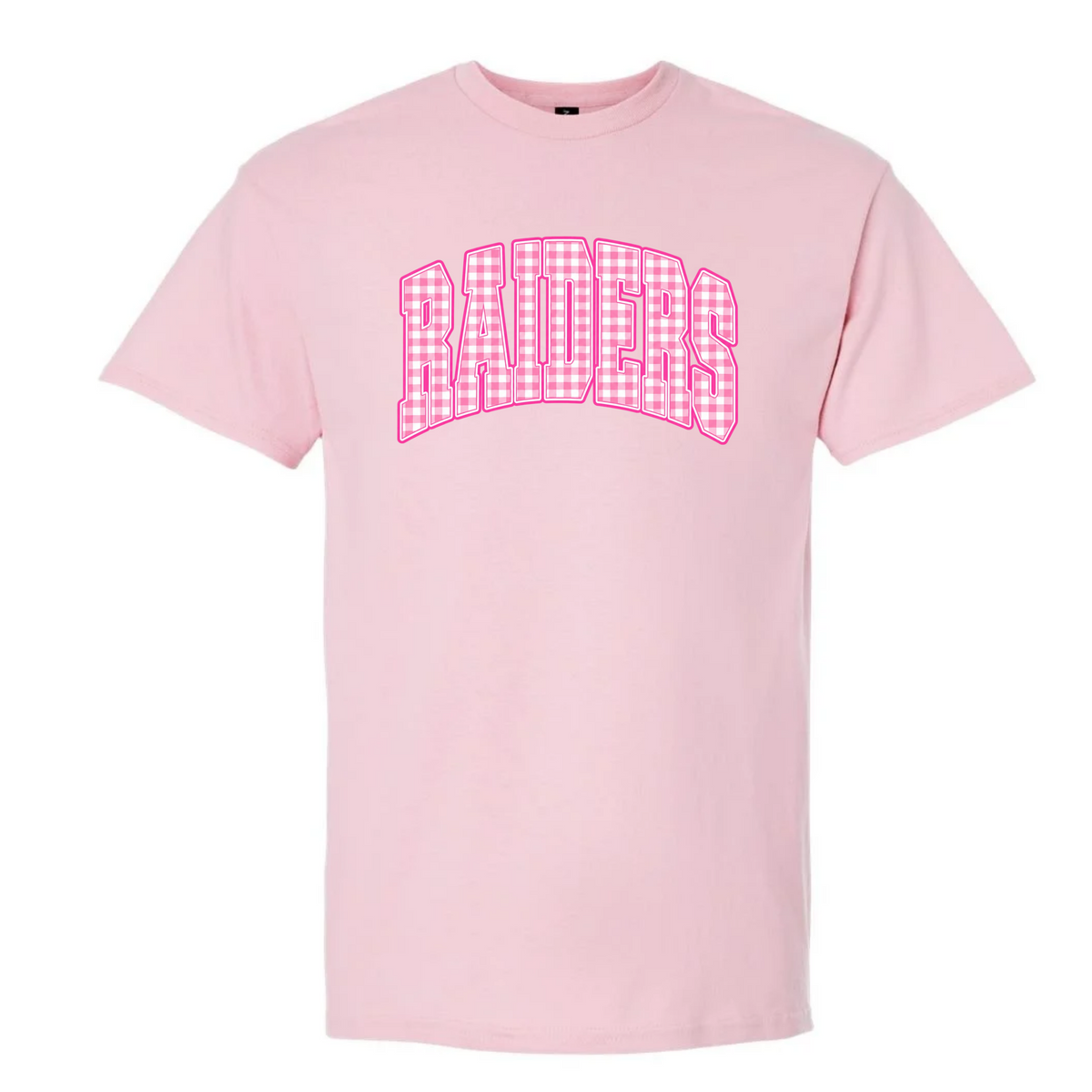 Raiders Checkered Pink Out Tee