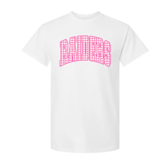 Raiders Checkered Pink Out Tee