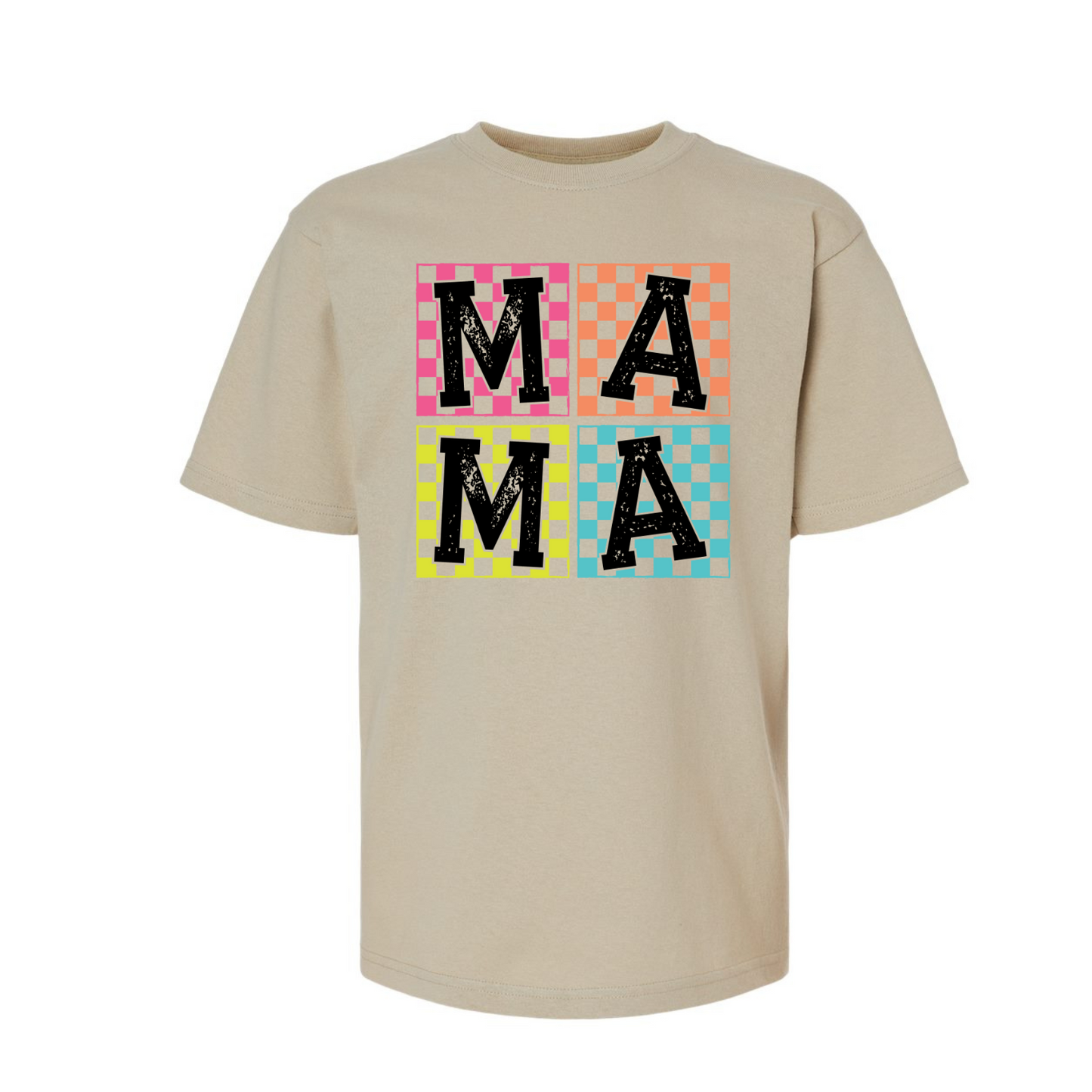 mama Checkered neon