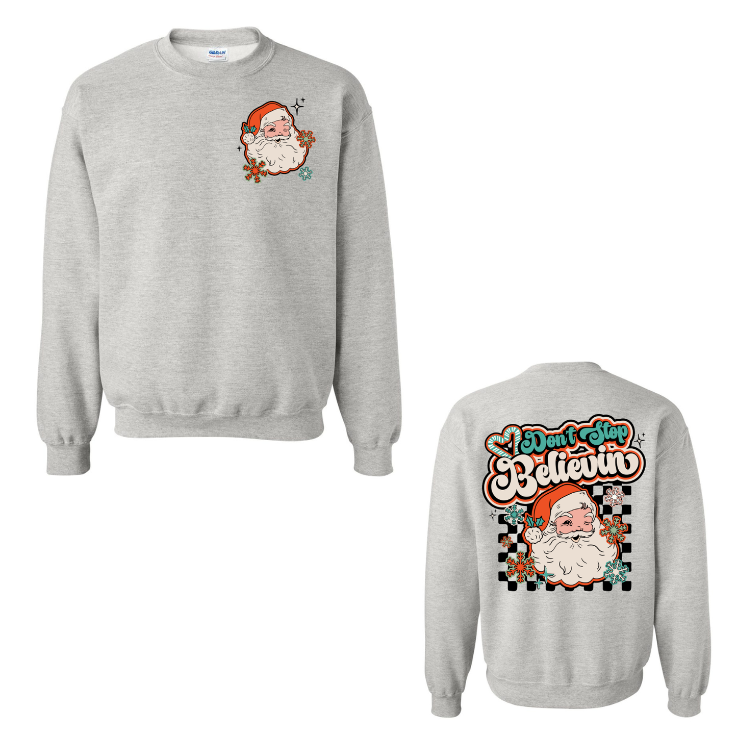 Don't Stop Believin Retro Santa