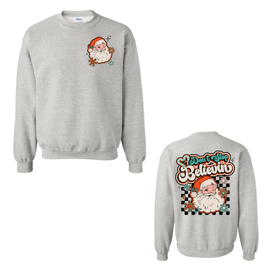Don't Stop Believin Retro Santa