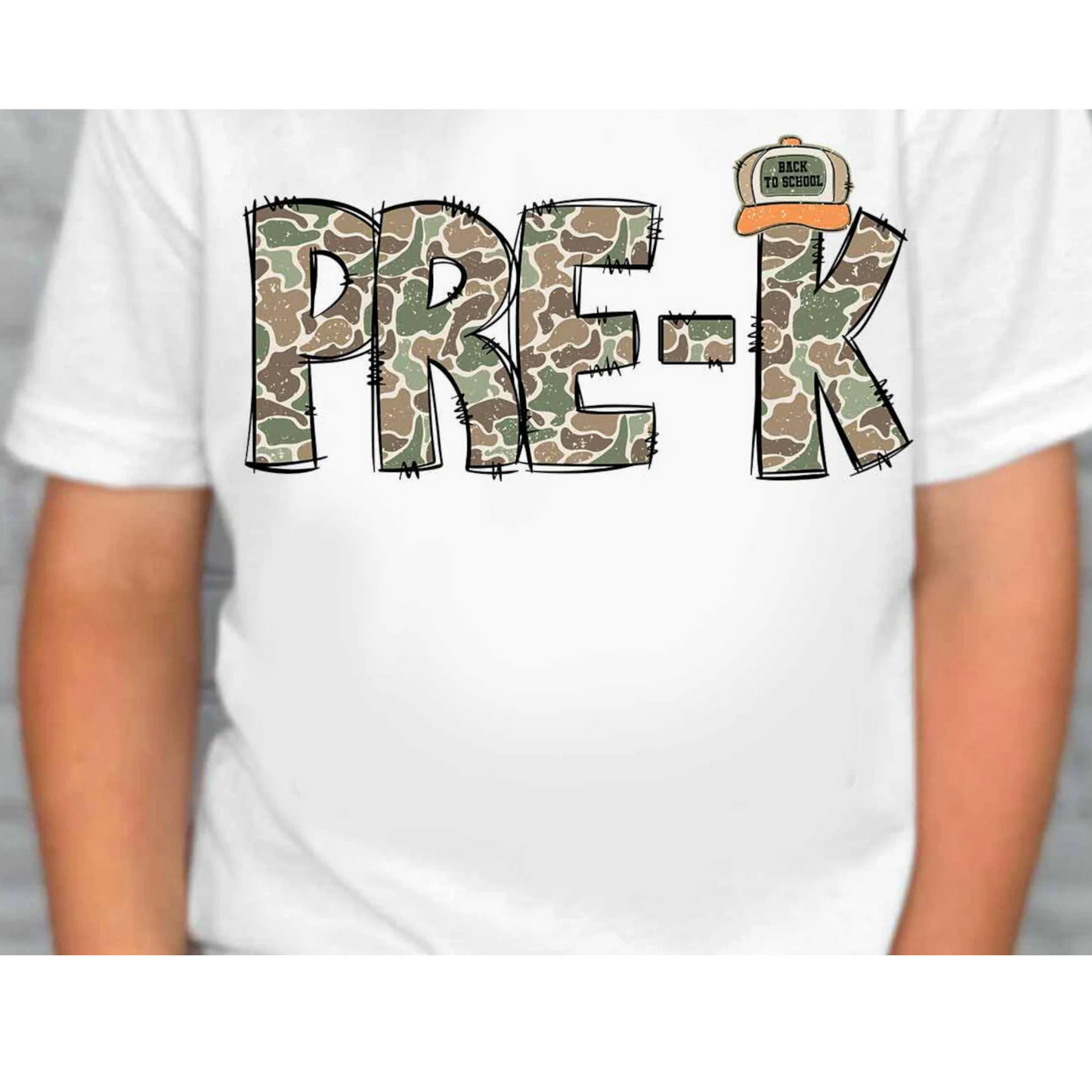 Camo Grades Back to school Tee