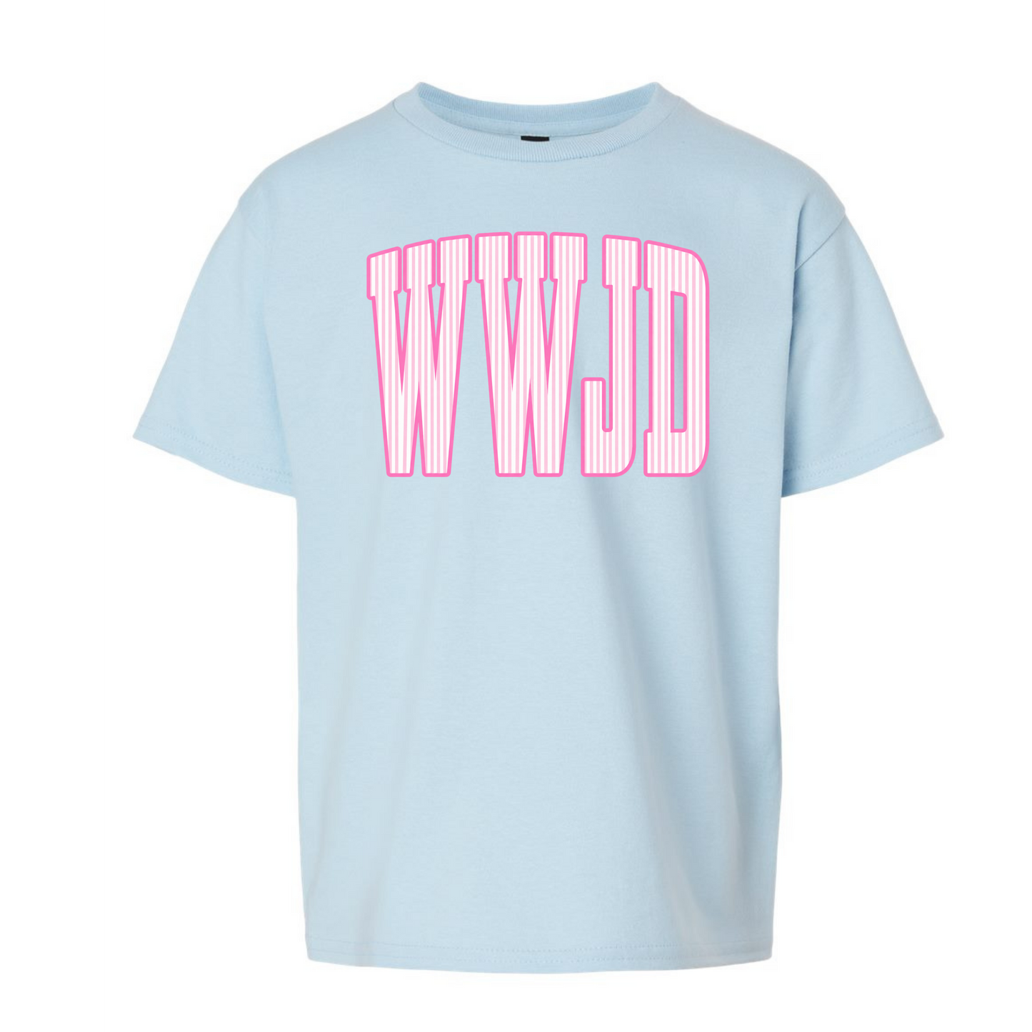 WWJD Pink Seersucker