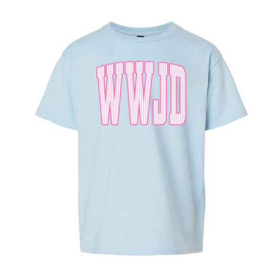 WWJD Pink Seersucker