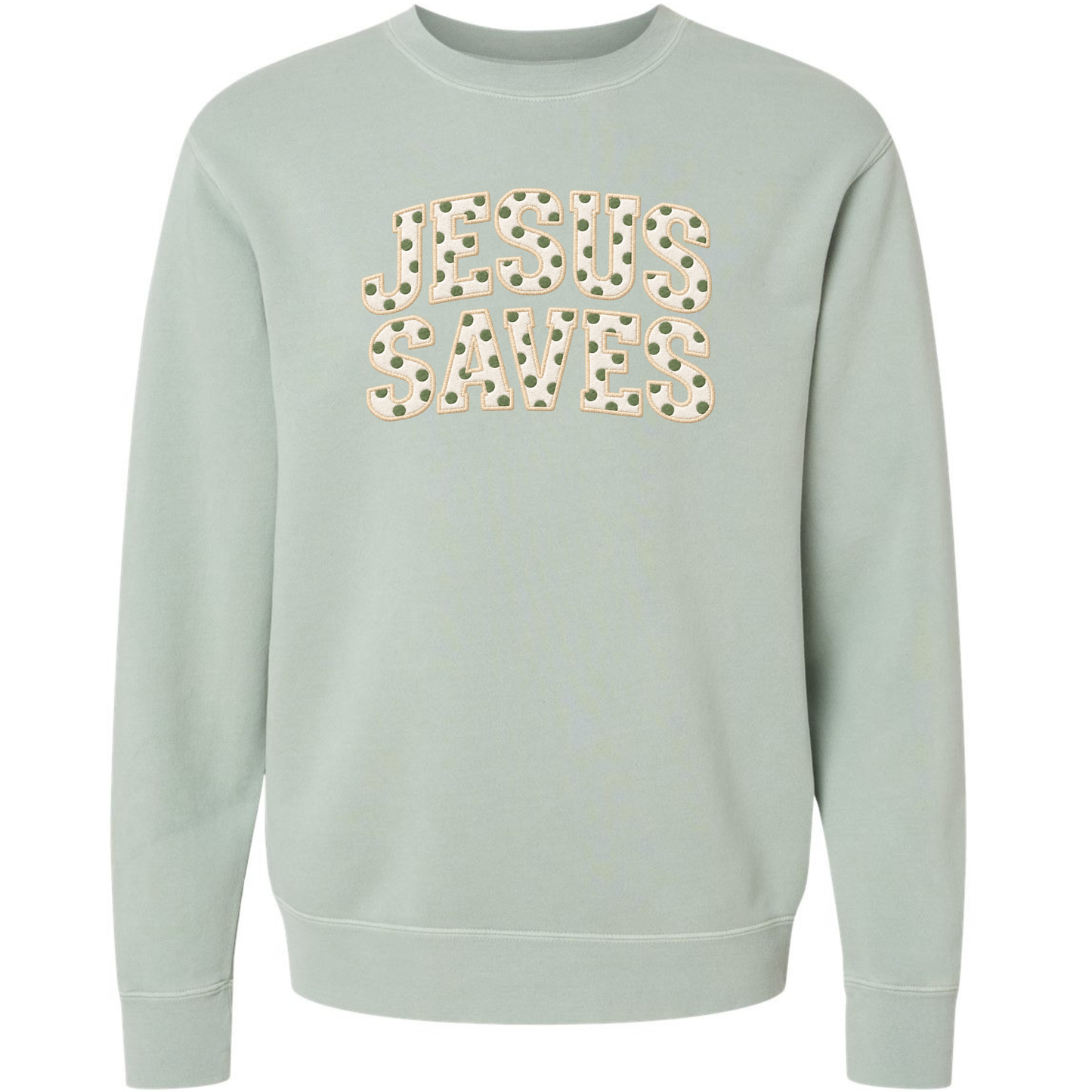 Jesus Saves Polkadots Sweatshirt