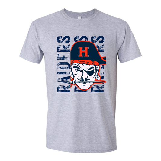 Raiders Distressed Mascot Tee