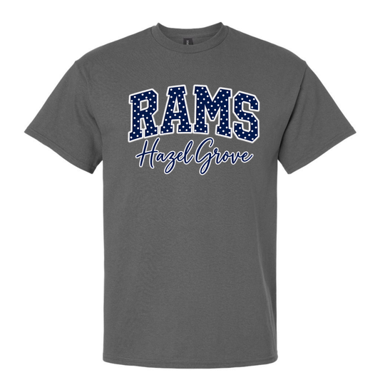 Faux Embroidery Hazel Grove Rams Polkadots