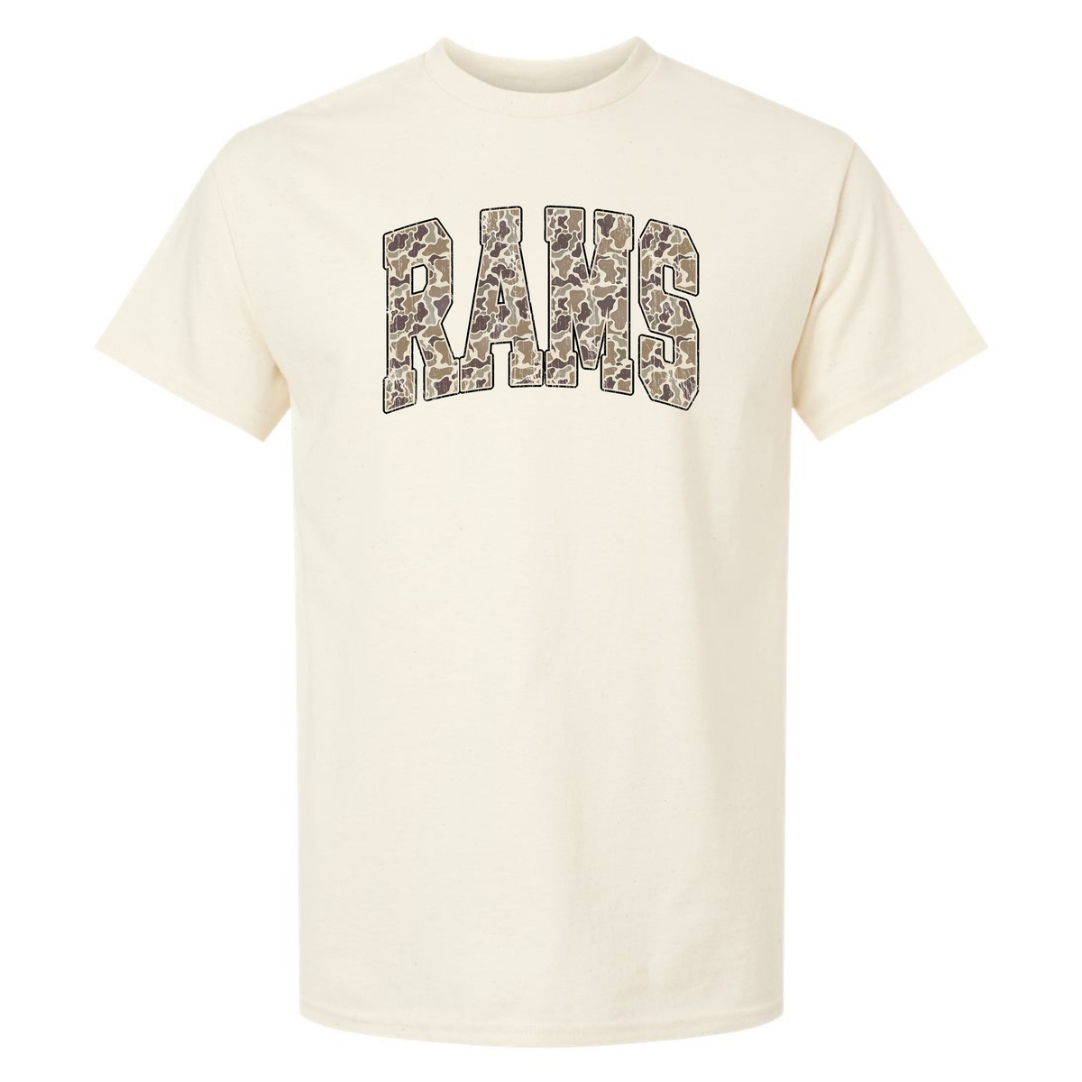 Duck Camo Rams Collage Tee