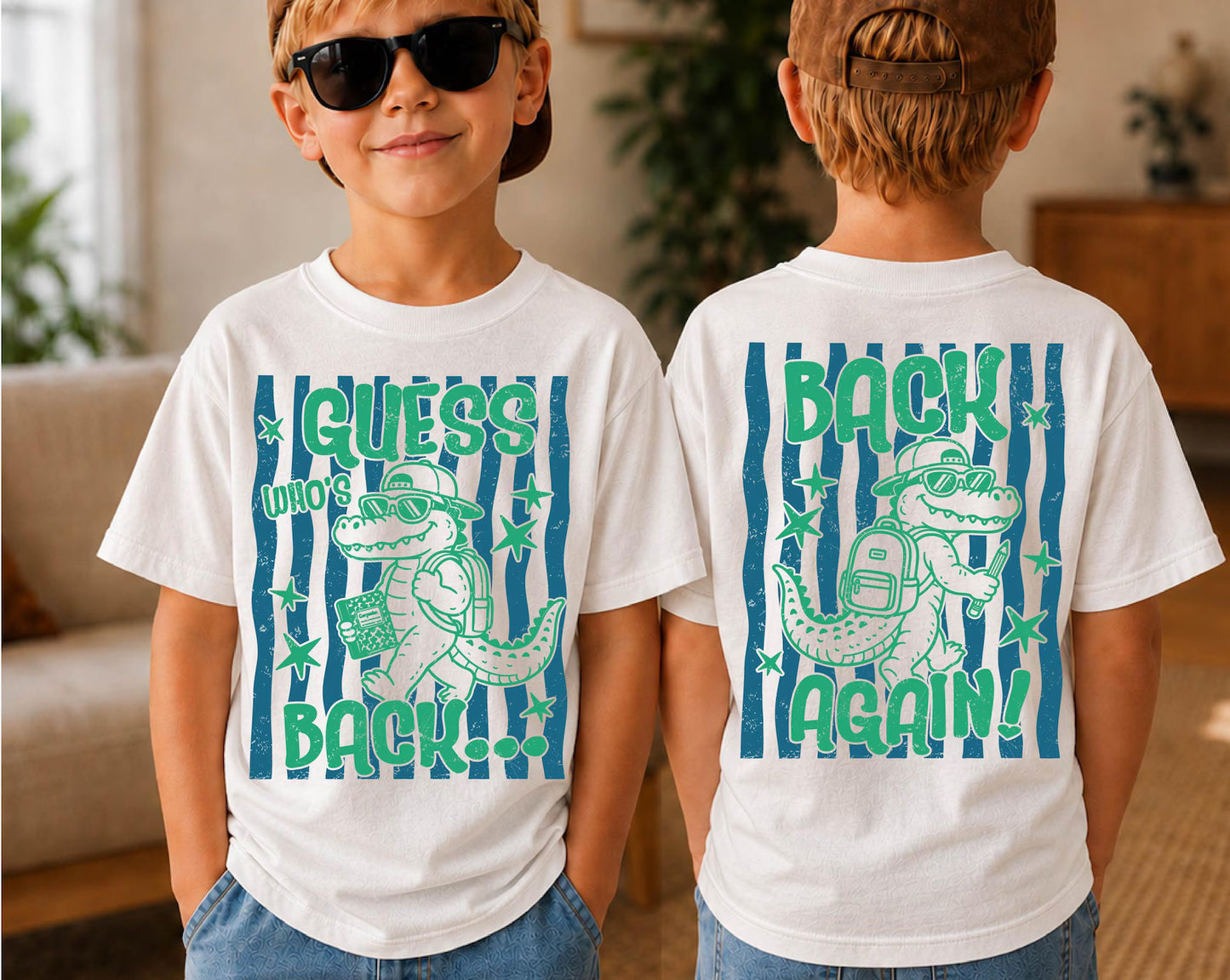 Guess Who's Back-Back to school Boys tee