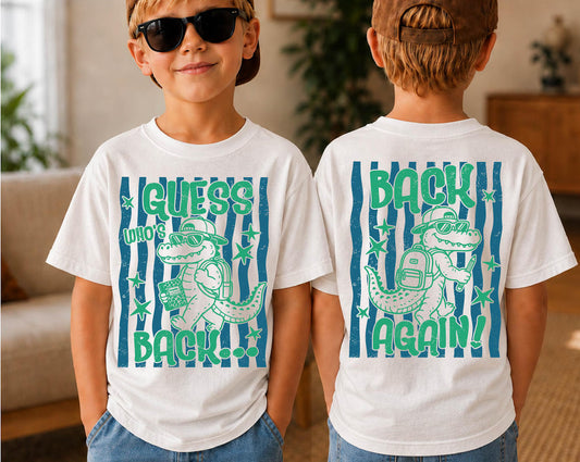 Guess Who's Back-Back to school Boys tee